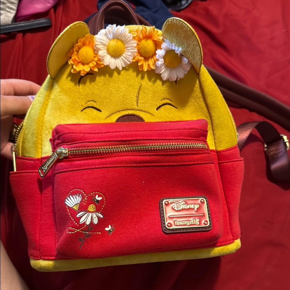 COPY - COPY - Loungefly Winnie the Pooh Backpack - Red and Yellow